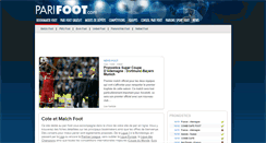Desktop Screenshot of parifoot.com