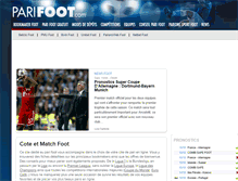 Tablet Screenshot of parifoot.com